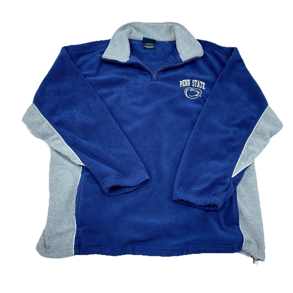 Penn State‎ Nittany Lions Sweater Men Large Blue Fleece Pullover Jacket VTG Y2K